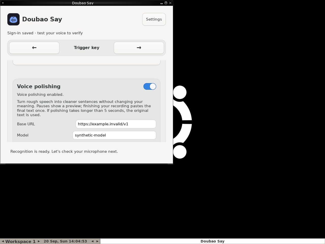 Toggle polishing without losing configuration node screenshot
