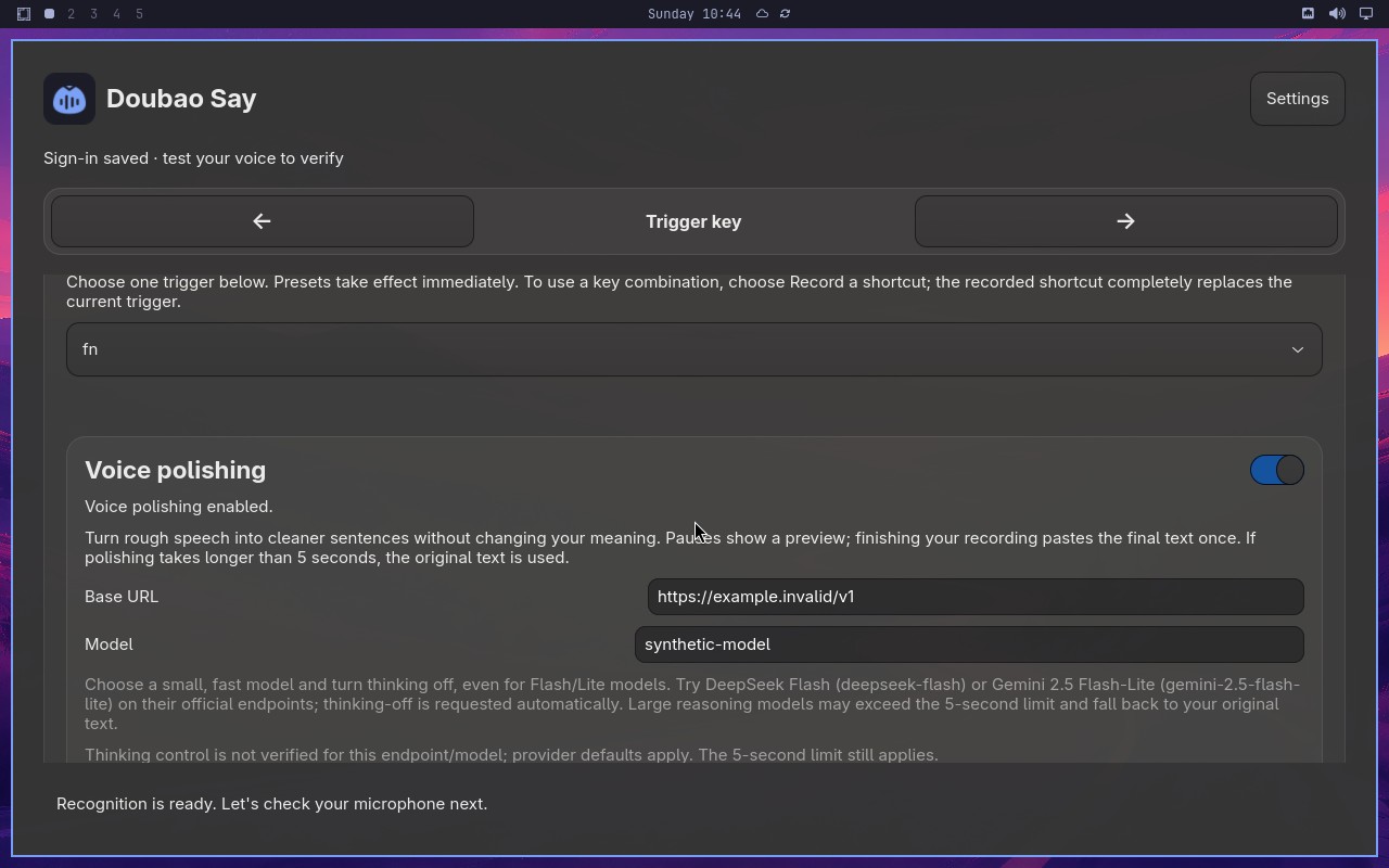 Toggle polishing without losing configuration node screenshot