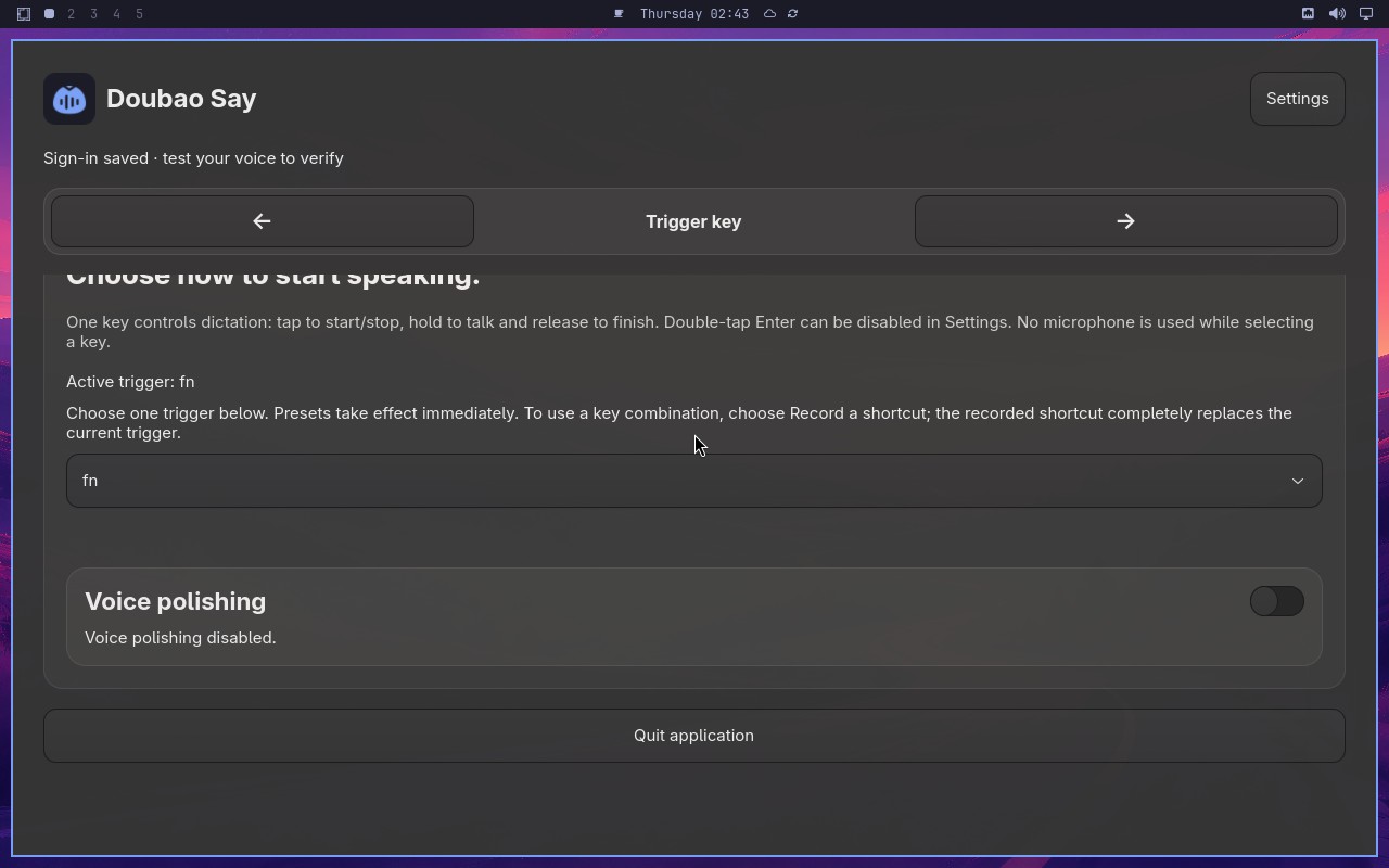 Toggle polishing without losing configuration node screenshot