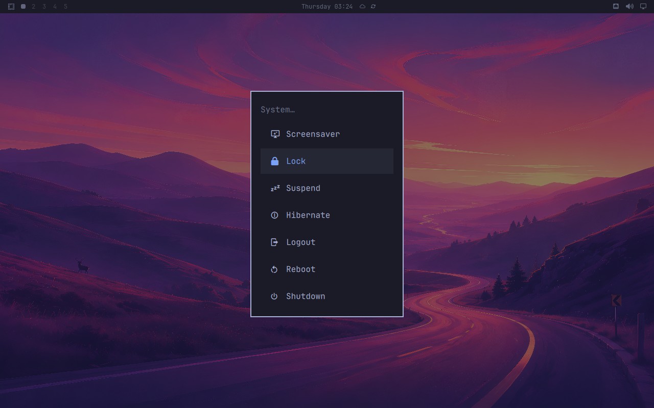 System menu text and focused row are visible node screenshot