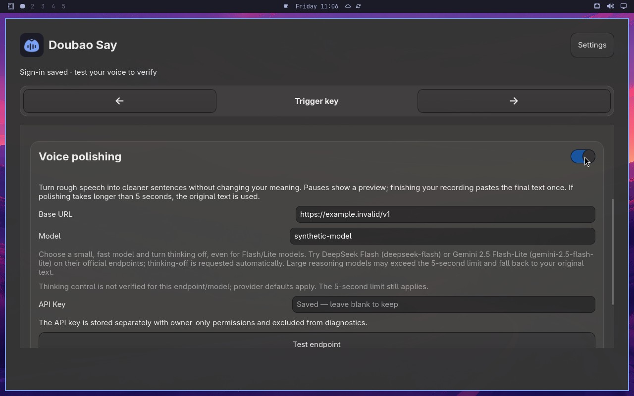 Toggle polishing without losing configuration node screenshot