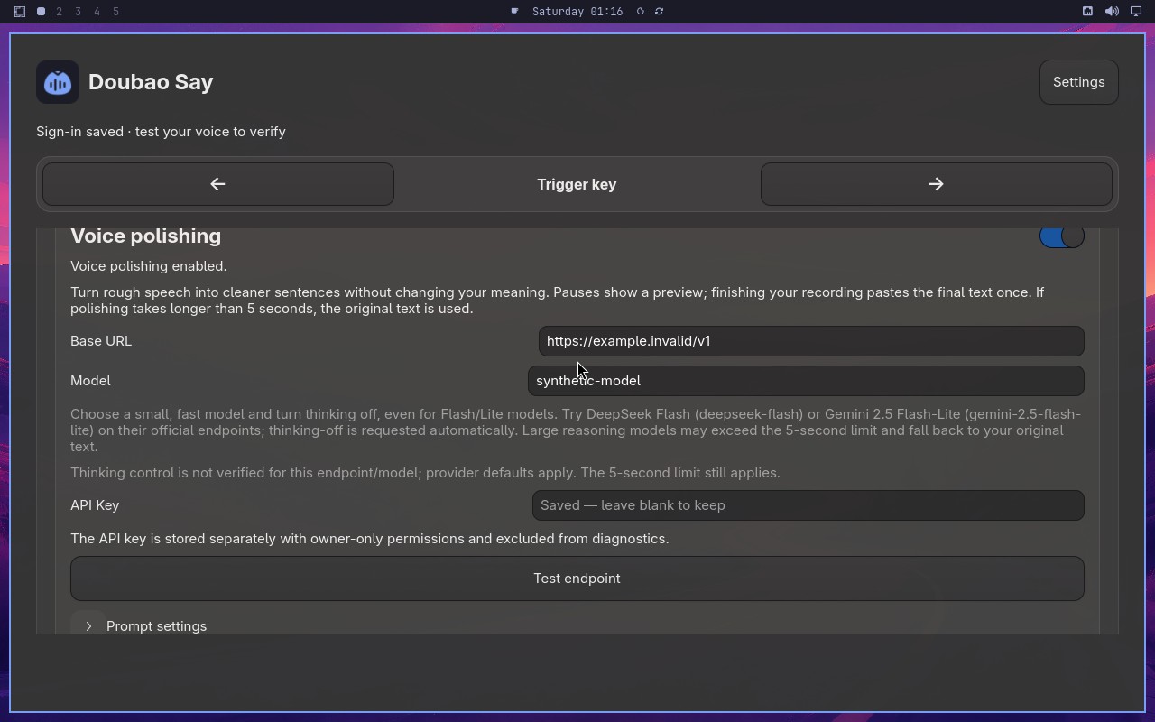 Toggle polishing without losing configuration node screenshot